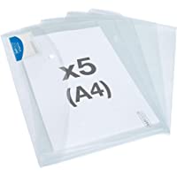 Rapesco 1629 A4+ Sobre Portafolios con Identificación – Transparente - 5 Sobres